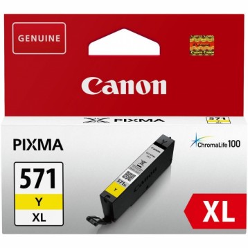 Rašalinė kasetė Canon CLI-571XLY | didelės talpos | geltona