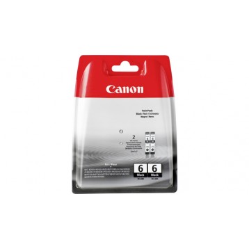 Rašalinė kasetė Canon BCI-6BK | 2 vnt. pakuotė | juoda