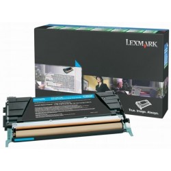 Lexmark C746, C748 toner, cyan, high capacity