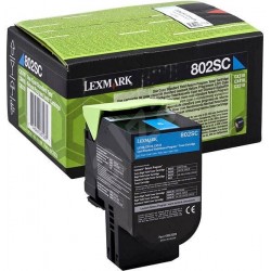 Lexmark 802SC cartridge, cyan, High Capacity