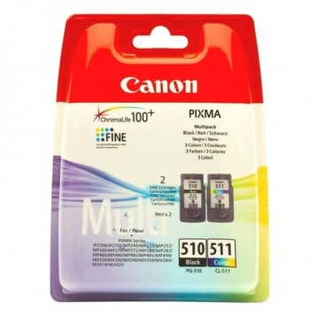 Rašalinių kasečių komplektas Canon PG-510 / CL-511 | juoda + trispalvė