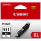 Rašalinė kasetė Canon CLI-551BK XL | didelės talpos | juoda
